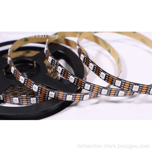 5V 12V 24V Addressable SMD 5050 RGB 60LED/M WS2812B LED Strip